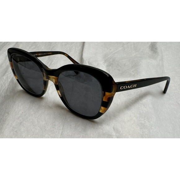 Coach Sunglasses HC 8204‎  L1631 544380 Black Tortoise Glitter Grey, FRAMES ONLY - Picture 1 of 8